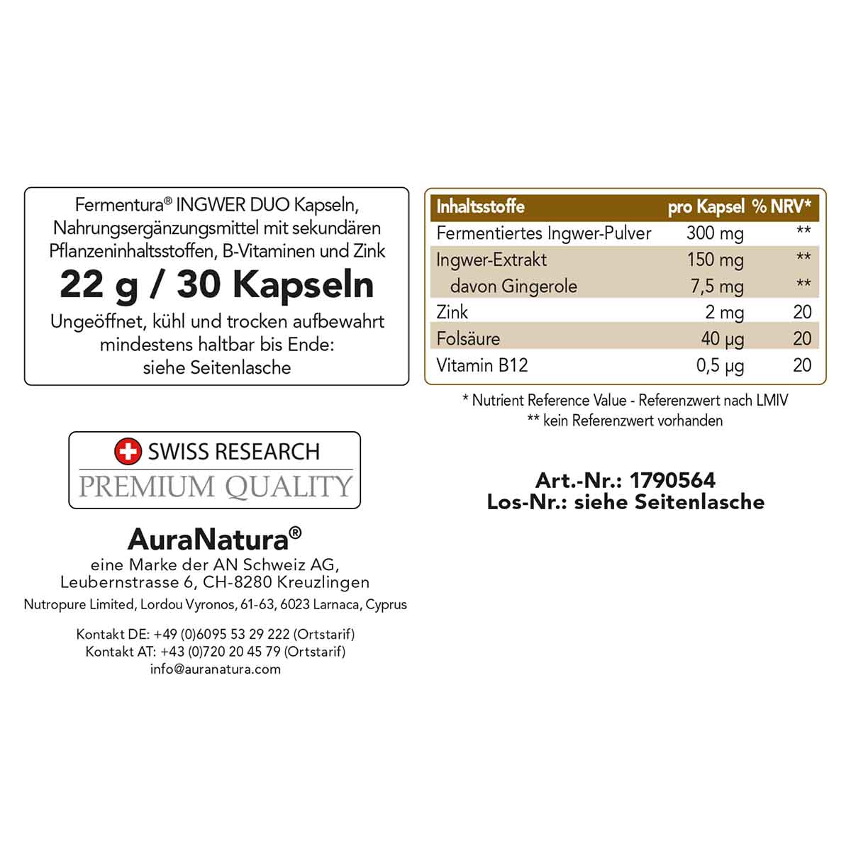 Produktbild von Fermentura® Ingwer Duo