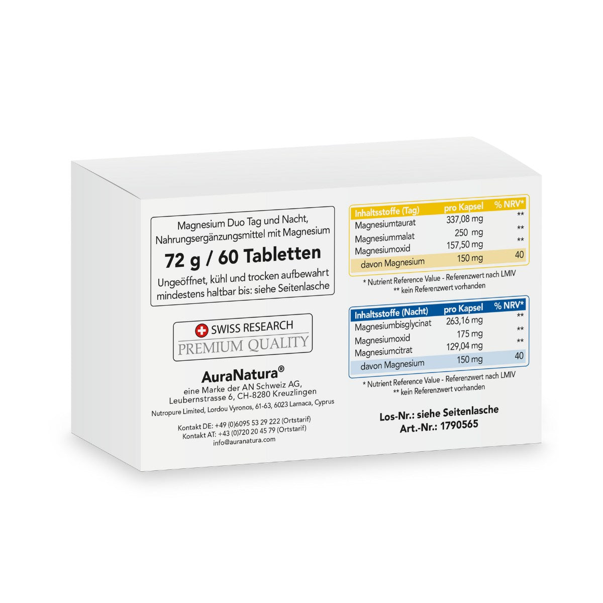 Produktbild von Magnesium Duo Tag und Nacht