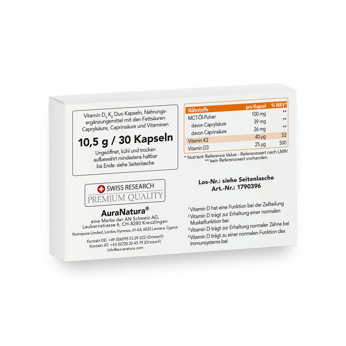 Produktbild von Vitamin D3 K2 Duo