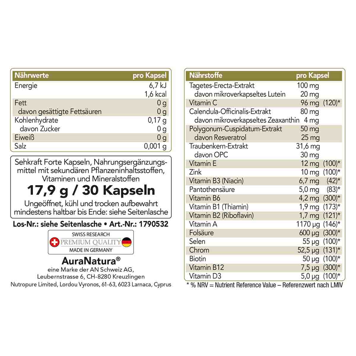Produktbild von Sehkraft Forte