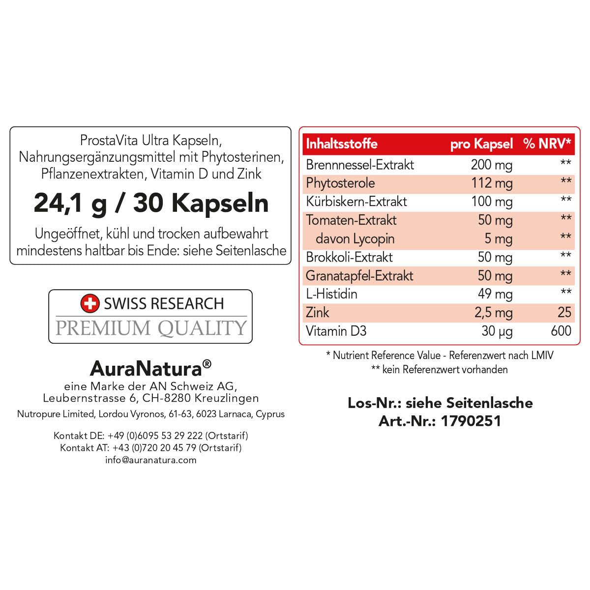 Produktbild von ProstaVita Ultra