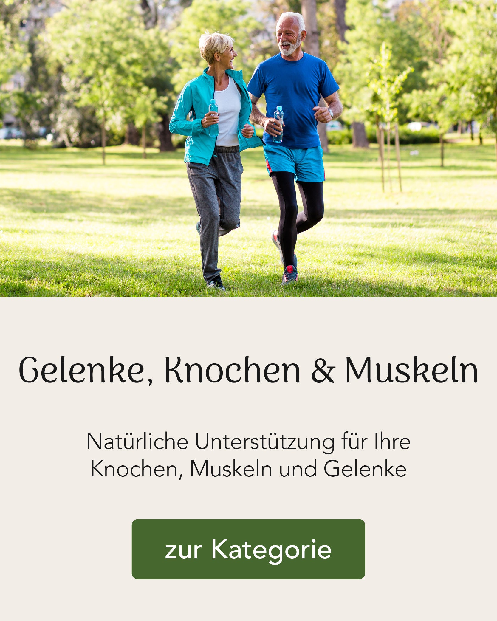 älteres Ehepaar beim Joggen 